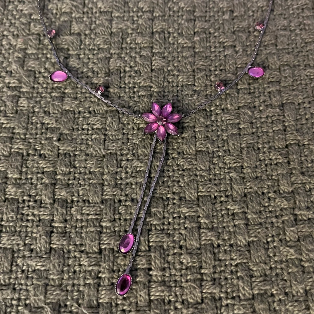 Purple Flower Costume Jewelry